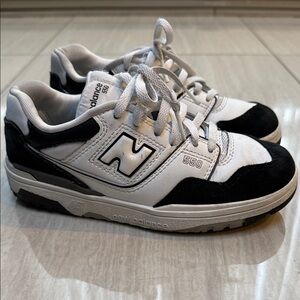 New Balance 550 Black and White Sneakers